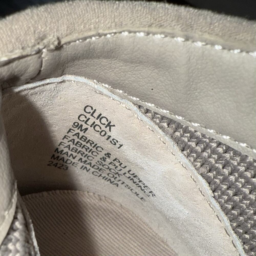 Steve Madden Click Wedge Sneakers Women’s Size 9 M Side Zip Gray - Picture 15 of 15